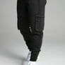 SikSilk - Black Cargo Joggers